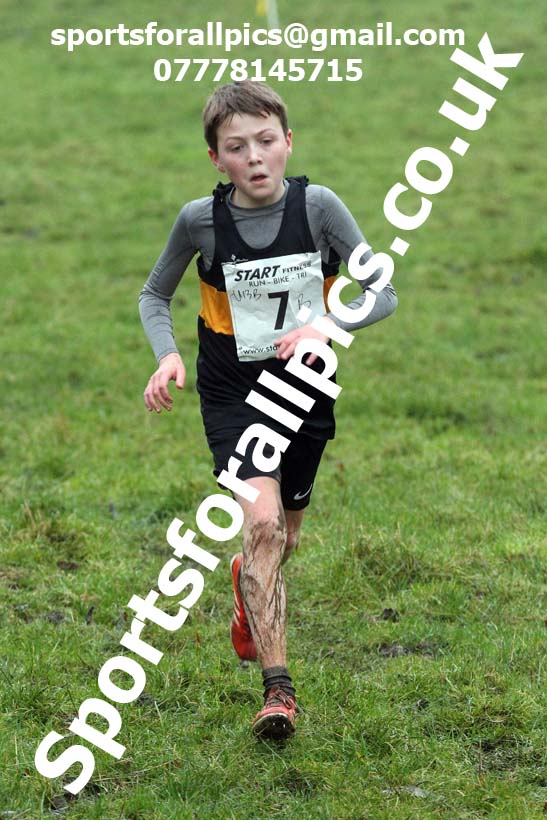 Boys under-13s, NECAA Junior Cross Country Relays, Thornley Farm, Peterlee, Saturday, December 12th. Photo: David T. Hewitson/Sports for All Pics